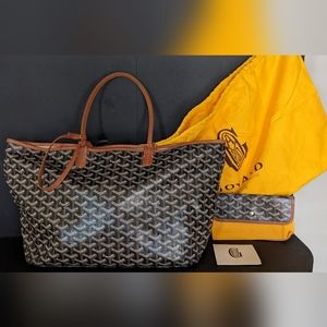 SOLD! Goyard Saint Louis PM Black Gold Good Condition